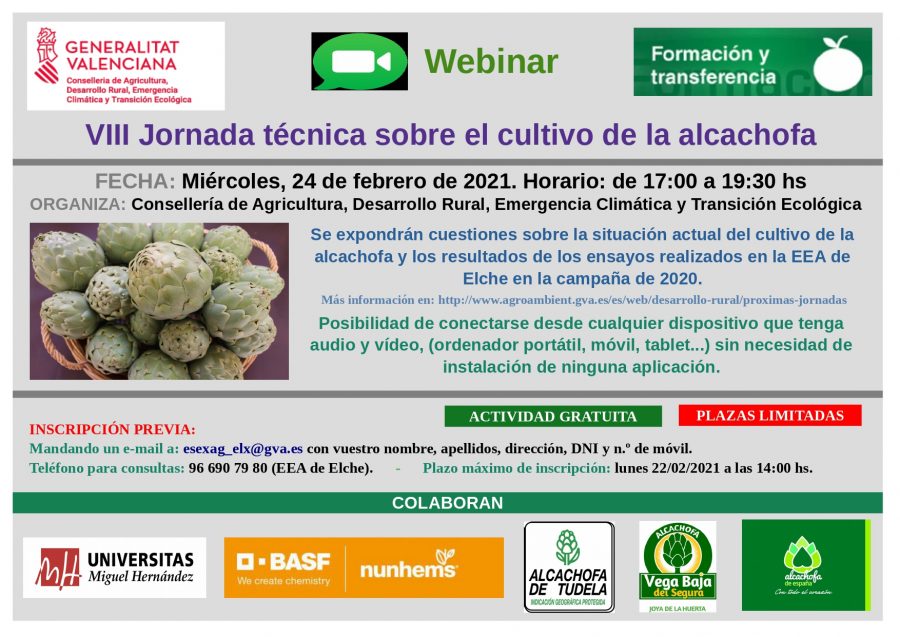 Jornada técnica sobre el cultivo de la alcachofa